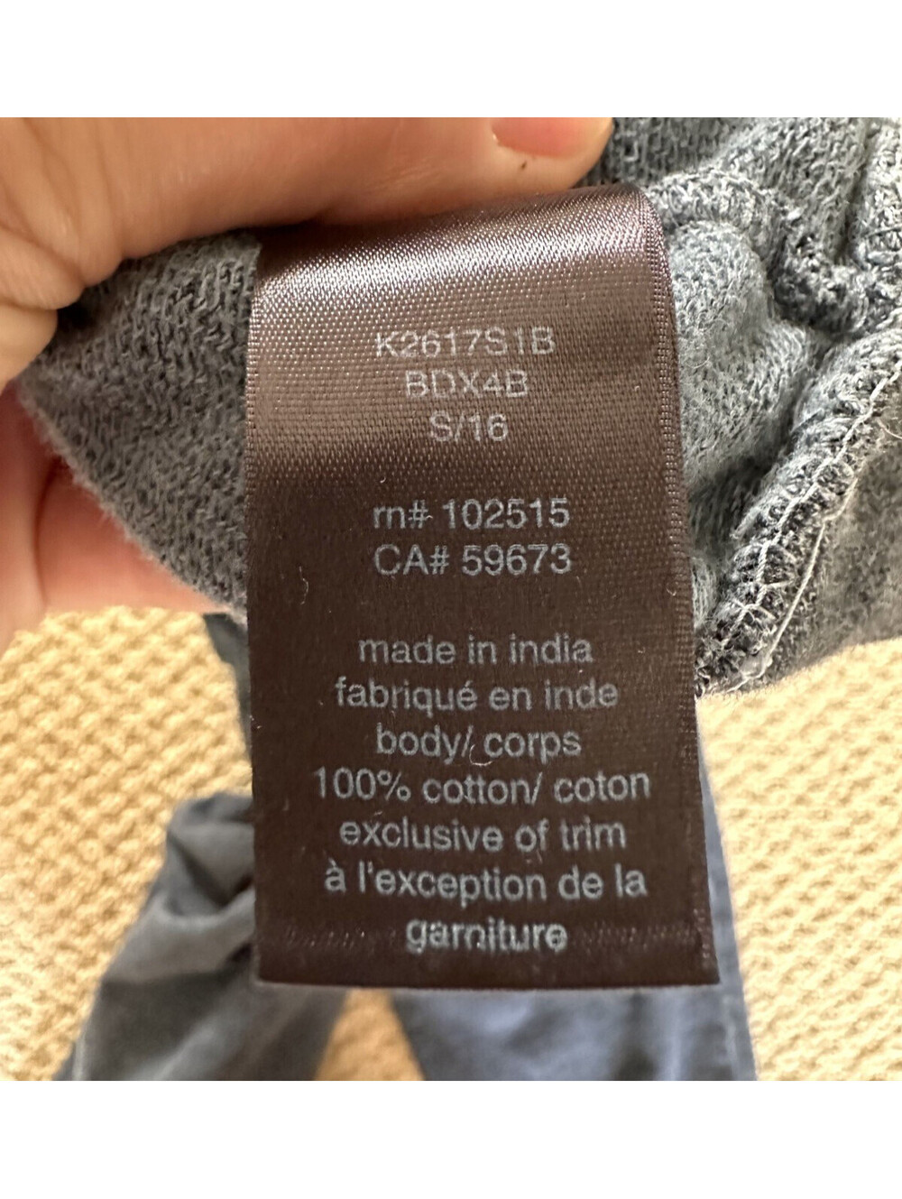 JOHN VARVATOS Pants Mens L French Terry Jogger Sweatpants Drawstring Washed Blue - Picture 5 of 9